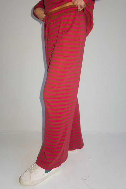 Beach Bum Striped Set // Sunset Pink